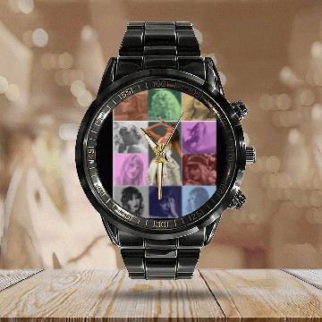Discover Eras Tour Poster Calendar Steel Band Watch