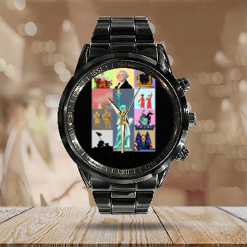 Discover US History Eras Tour Baseball Jerseys Calendar Steel Band Watch