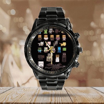 Discover Minecraft Character Calendar Steel Band Watch
