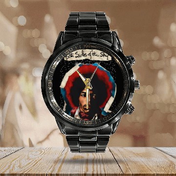Discover Jimi Hendrix Calendar Steel Band Watch