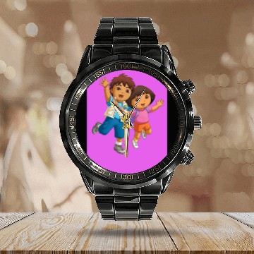 Discover Dora the explorer Diego Calendar Steel Band Watch