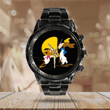 Discover SPEEDY GONZALES™ and Friend Calendar Steel Band Watch