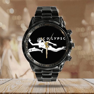 Discover RV Calypso, Jacques Yves Cousteau Calendar Steel Band Watch