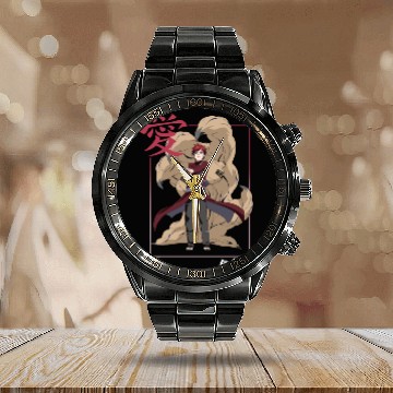 Discover Sasuke Calendar Steel Band Watch Narutoo Shippuden Gaara Kanji Frame