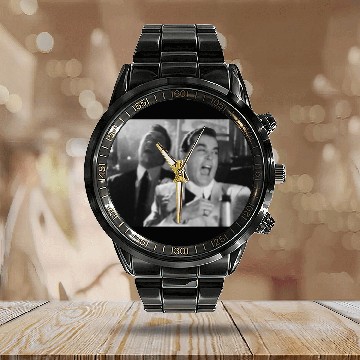Discover Goodfellas Ray Liotta Laughing Funny How Unisex Calendar Steel Band Watch