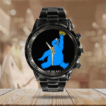 Discover Just Do Eat Cookie Monster Calendar Steel Band Watch