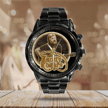 Discover Kenny Rogers Calendar Steel Band Watch