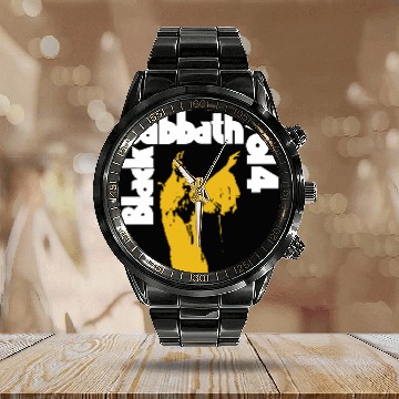 Discover Black Sabbath Vol. 4 Vintage Coal Calendar Steel Band Watch