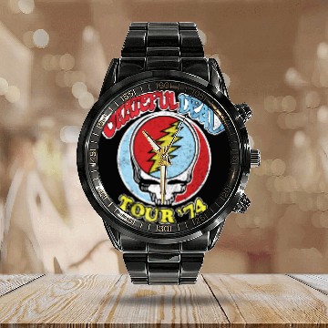Discover Grateful dead Hawaiians Calendar Steel Band Watch