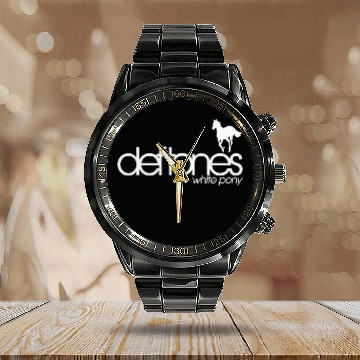 Discover Deftone White Pony Calendar Steel Band Watch