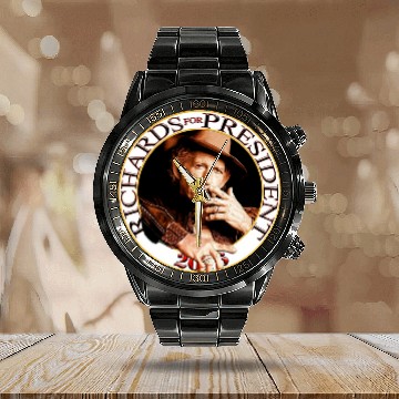Discover Keith Richards Calendar Steel Band Watch