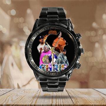 Discover Chris Brown Exclusive Calendar Steel Band Watch