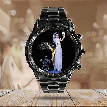 Discover Stevie Nicks Bella Donna Calendar Steel Band Watch - Retro Vintage Boho Hippie