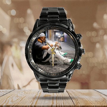 Discover Jalen Hurts Superbowl Win Calendar Steel Band Watch