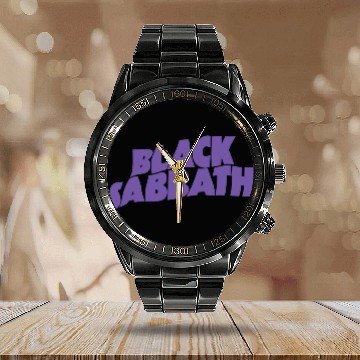 Discover Black Sabbath  Logo Pullover Calendar Steel Band Watch
