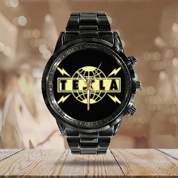 Discover Tesla! Tesla! - Tesla Band - Baseball Jerseys Calendar Steel Band Watch