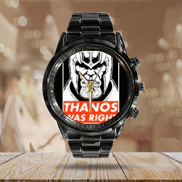 Discover Thanos was right Classic Calendar Steel Band Watch