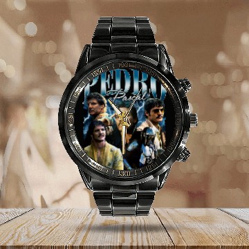 Discover Pedro Pascal Calendar Steel Band Watch Vintage Pedro Pascal Calendar Steel Band Watch Pedro Pascal