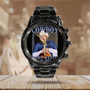 Discover Toby Keith Calendar Steel Band Watch