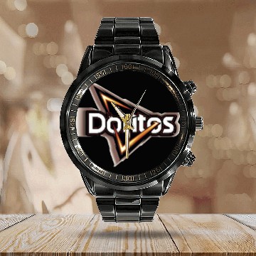 Discover Doritos Logo Calendar Steel Band Watch