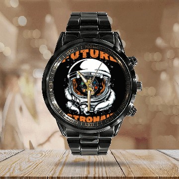 Discover Astronauts Future Astronaut Design For Space Exploration Enthusiasts 73 Baseball Tees Calendar Steel Band Watch