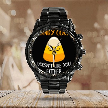 Discover Candy Corn Doesnt Like You Either Fun Halloween Costume 238 Calendar Steel Band Watch