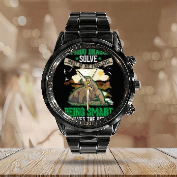 Discover Dragons Komodo Dragons solve mosts of my problems Komodo Dragon Calendar Steel Band Watch