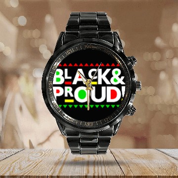 Discover Black and Proud Black History Month Celebrations Calendar Steel Band Watch