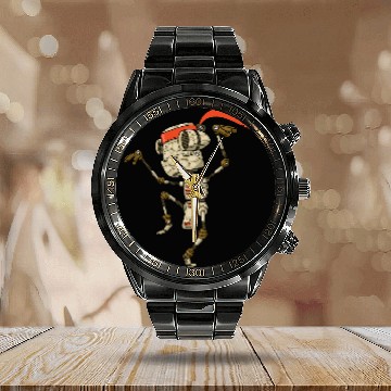 Discover Martial Arts Robots for Karate and Kung Fu Lovers Calendar Steel Band Watch