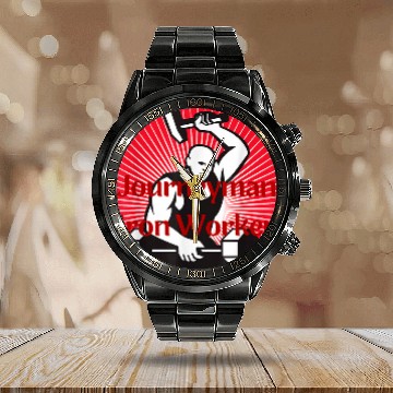 Discover Its a journeyman Iron Worker Ironworker Calendar Steel Band Watch