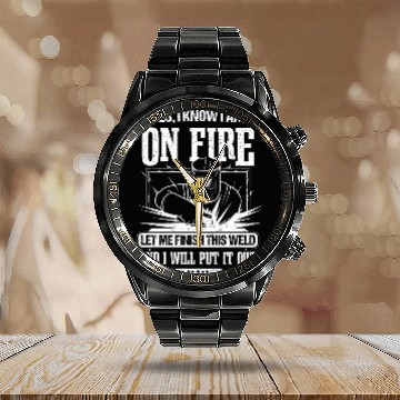 Discover Welding Outfit For Welder Ironworker 1 6 Calendar Steel Band Watch