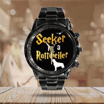 Discover Dog Rottweiler Gifts Rottweiler Zip Calendar Steel Band Watch