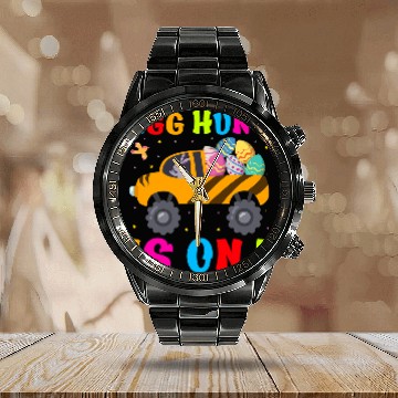 Discover Tractor driving Egg Hunt Is On Tractor Truck Bunny Carrying Easter Egg Hunt Calendar Steel Band Watch