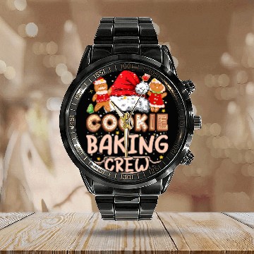 Discover Cookie Baking Crew Christmas Cookie Baking Team Tester 33 Baseball Tees Calendar Steel Band Watch
