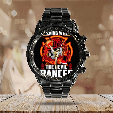 Discover Fireman Firefighter Fireman Cool Graphics Firefighter Plus Size 18 Firemen Zip Calendar Steel Band Watch