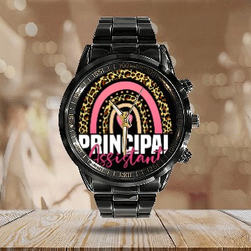 Discover Assistant Principal Rainbow Job Title School Worker Rainbow Calendar Steel Band Watch