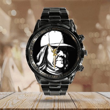 Discover Benjamin Franklin portrait Calendar Steel Band Watch