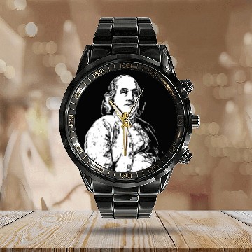 Discover Benjamin Ben Franklin American Revolution Art Calendar Steel Band Watch Calendar Steel Band Watch