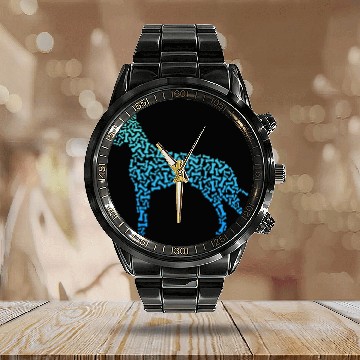 Discover Dog Great Dane Bone For Great Dane Owners Big Dog Lovers Calendar Steel Band Watch