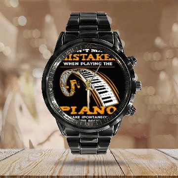 Discover I Dont Make Mistakes Piano Player Keyboard Music Teacher Calendar Steel Band Watch