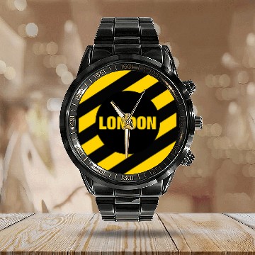 Discover Cool London Illustration Graphic Tees London Graphic Baseball Tees Calendar Steel Band Watch