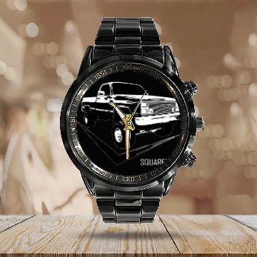 Discover Classic Square Body Truck Squarebody 2 Calendar Steel Band Watch