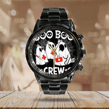 Discover Nursing Boo Boo Crew nurses Halloween ghosts Costume Matching Nursing 30 Calendar Steel Band Watch