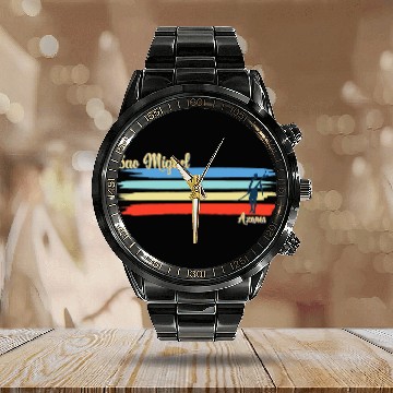 Discover Surf Life Sao Miguel Azores Surfing Beach Baseball Tees Calendar Steel Band Watch