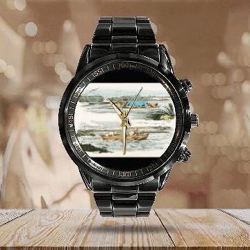 Discover Duck Flowing Sporting Illustration Sketches By Henry Alken Calendar Steel Band Watch