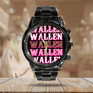 Discover Wallen Calendar Steel Band Watch, Western Country Calendar Steel Band Watch