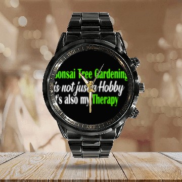 Discover Bonsai Tree Gardening is not just a Hobby Therapy Calendar Steel Band Watch