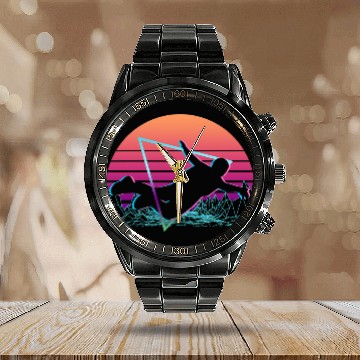 Discover Skydiving Gift Skydiver Vaporwave Aesthetic Retro Baseball Tees Calendar Steel Band Watch