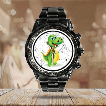 Discover Dinosaur Grunge vintages Circle Cute 1 Baseball Tees Calendar Steel Band Watch