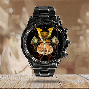 Discover Squirrel Lover Samurai Squirrel Warrior Samurai Lovers 216 Calendar Steel Band Watch